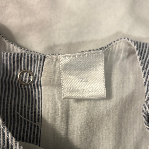 Smocked American Kids Romper Overalls - Picture 4 of 4